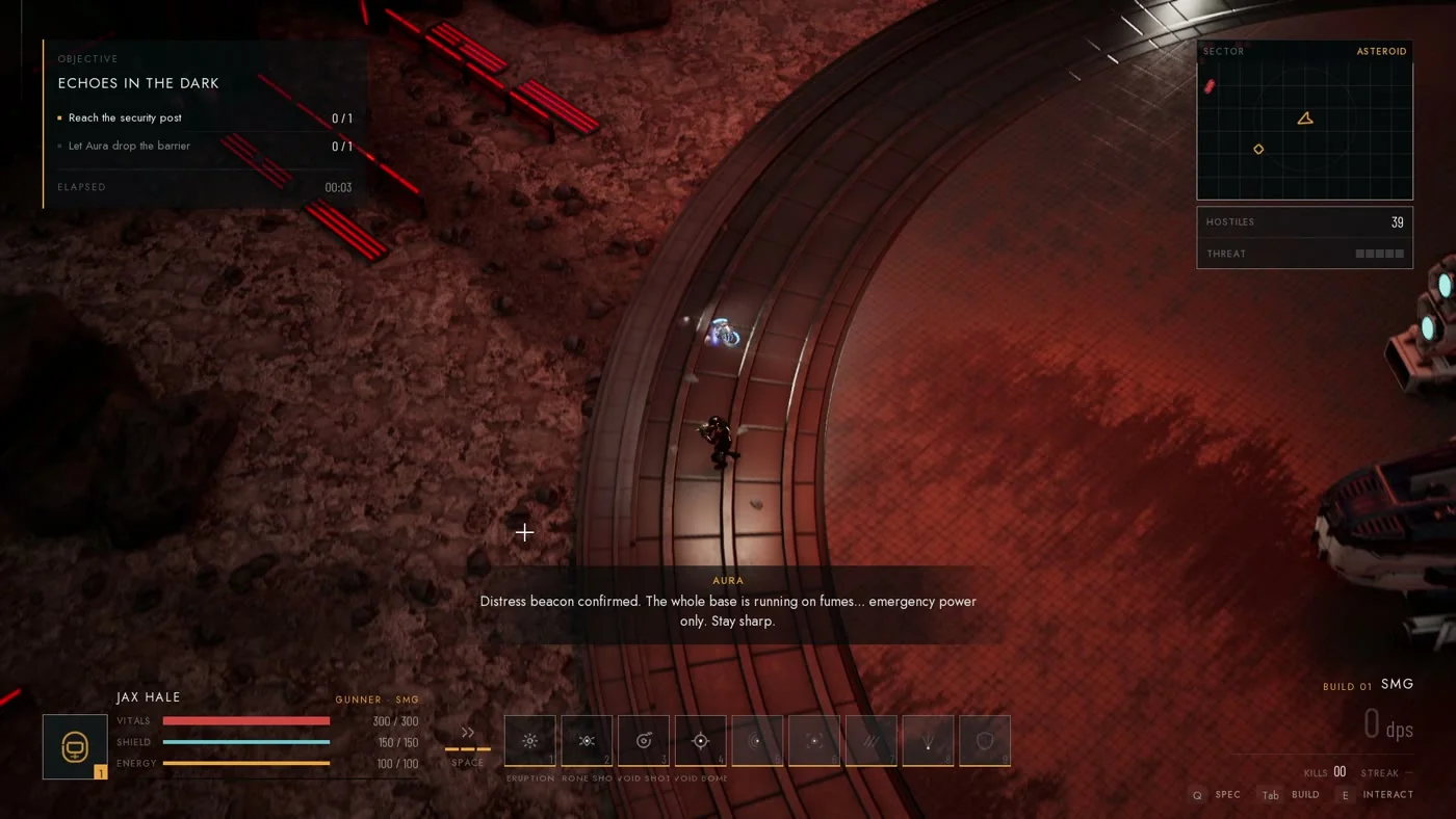 The ability bar during a firefight